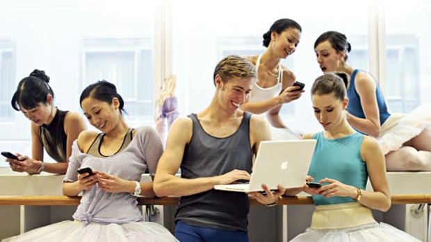 Character study ... Australian Ballet dancers tweet their every move.