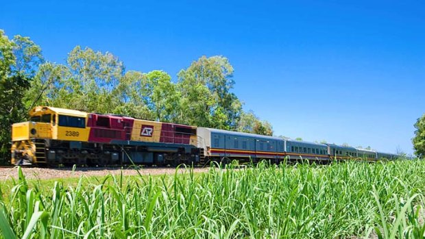 Tasty travel ... the Sunlander train.