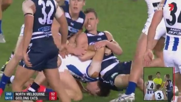 Joel Selwood has received a one-match suspension.