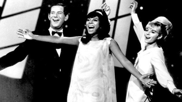 Cathy Wayne and Joe Martin flank Leslie Uggams in a 1967 Channel 7 performance.