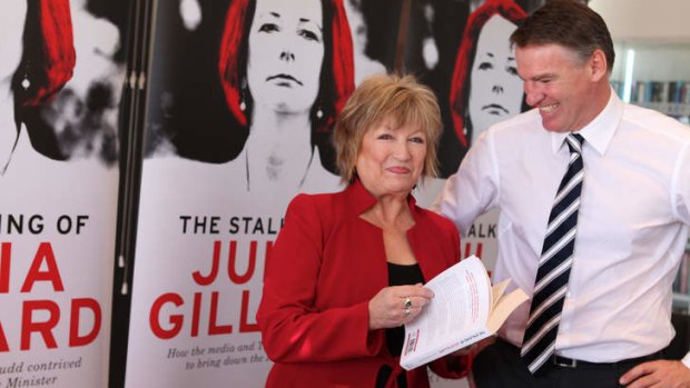 Rob Oakeshott and Kerry-Anne Walsh for her book launch of <i>The stalking of  Julia Gillard.</i>