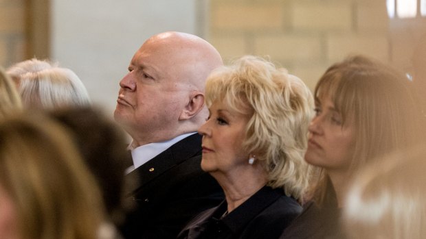 Bert and Patti Newton were among the mourners.