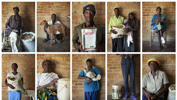 Flexible payment options: Patients at the Chidamoyo Christian Hospital hand over poultry, peanuts, maize and goats rather than scarce cash.