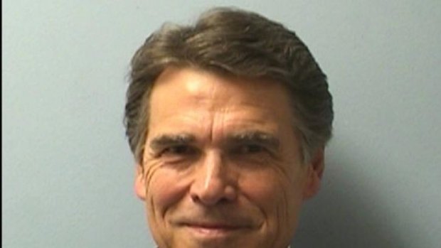 Texas Governor Rick Perry's  booking photo.