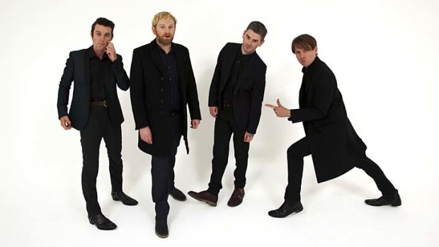 Right on: Franz Ferdinand members (from left) Nick McCarthy, Bob Hardy, Paul Thomson and Alex Kapranos intentionally said almost nothing in the lead-up to their new album.