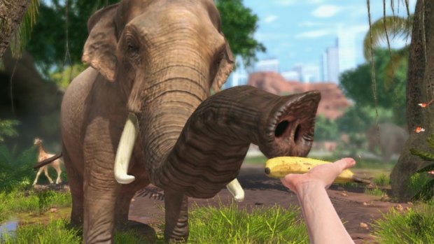 Just a person feeding a banana to an elephant. Nothing to see here, folks...