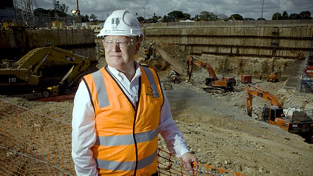 Ray Wilson of BrisConnections standing at the Kedron work site.
