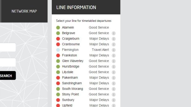 Major delays on train lines.
