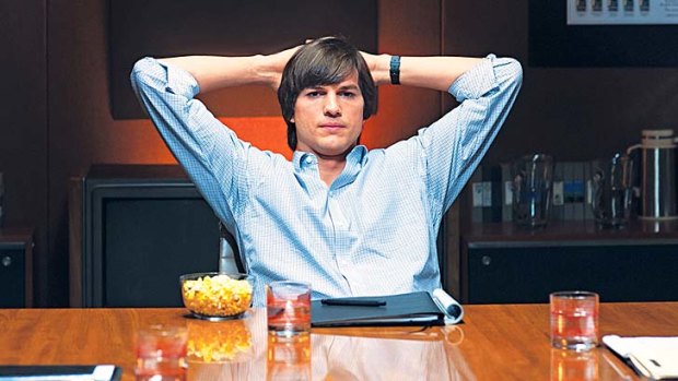 Apple in his eyes: Ashton Kutcher spent weeks of research to nail the role of Steve Jobs.