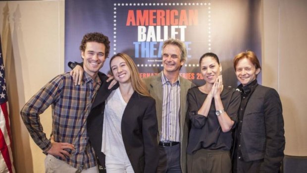 The American Ballet Theatre announce their first ever season in Australia, exclusively in Brisbane, (L-R) Cory Stearns, Isabella Boylston, Kevin McKenzie, Paloma Herrera and Daniil Simkin.