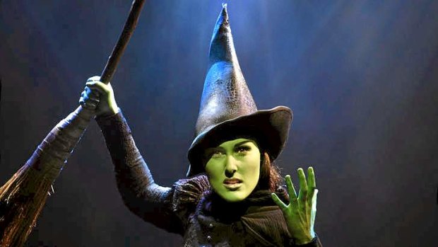 Jemma Rix in character as Elphaba.