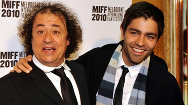 Festival director Richard Moore, with Adrian Grenier.