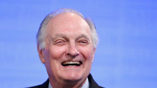 Actor and science advocate Alan Alda addresses the National Press Club of Australia. 