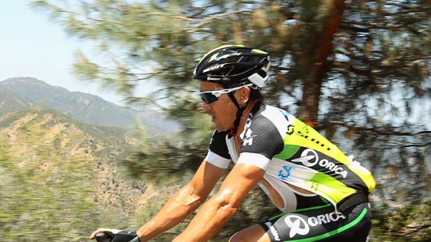 Final outing ... Robbie McEwen riding for Orica GreenEDGE during this week's Tour of California.