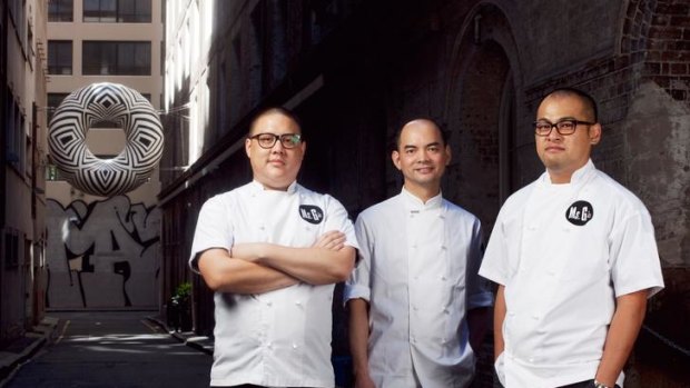 Poached ... Dan Hong, Eric Koh and Jowett Yu are banding together in a new venture, Mr Wong.