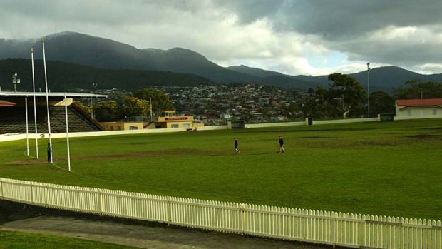 The Hobart football ground.
