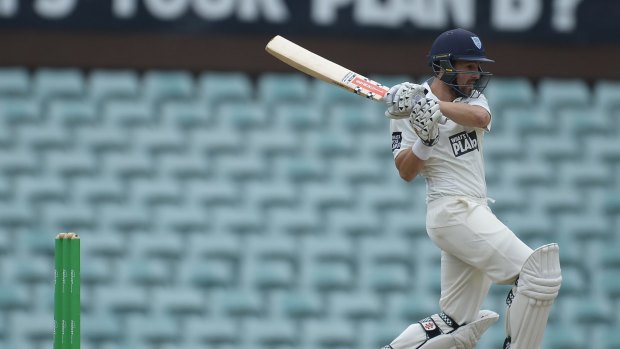 Classic: Ed Cowan hits out during his impressive innings against the Bulls.