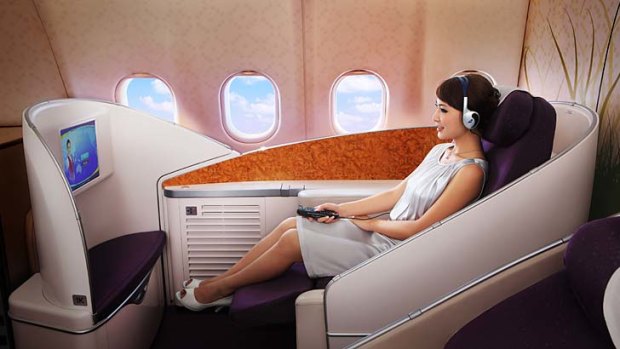 China Southern put massage chairs in first-class cabins.