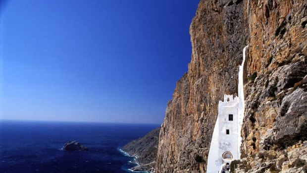 The monastery of Panaghia Chozoviotissa on Amorgos, one of Nigel McGilchrist's favourite islands.