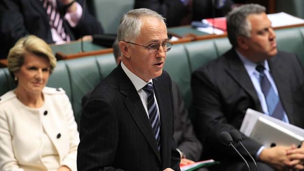 Malcolm Turnbull speaking in parliament on Tuesday.