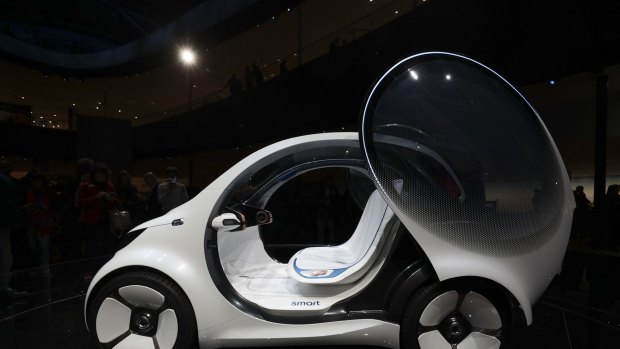Daimler's Smart Vision self-driving concept car. 
