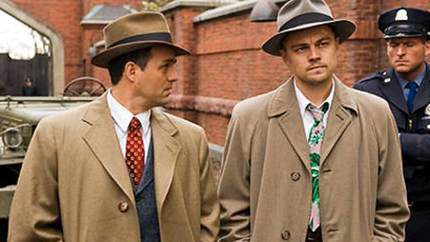 Mark Ruffalo and Leonardo DiCaprio in a scene from <i>Shutter Island</i>