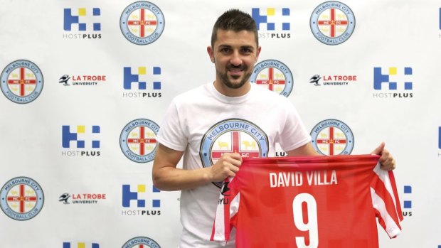 City slicker: Spain’s World Cup winner David Villa has signed on with Melbourne.