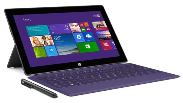 Microsoft's Surface Pro 2 tablet and Type Cover 2 keyboard.