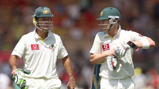 The 251-run stand between Michael Clarke and Ricky Ponting is the pair's second huge stand of the series after adding 288 in Sydney, where Clarke scored an unbeaten 329.