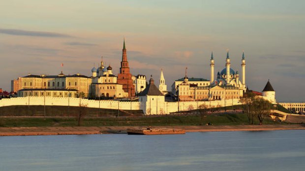 Cool cruising: Kazan at sunset.