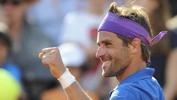 Arnaud Clement celebrates his win.