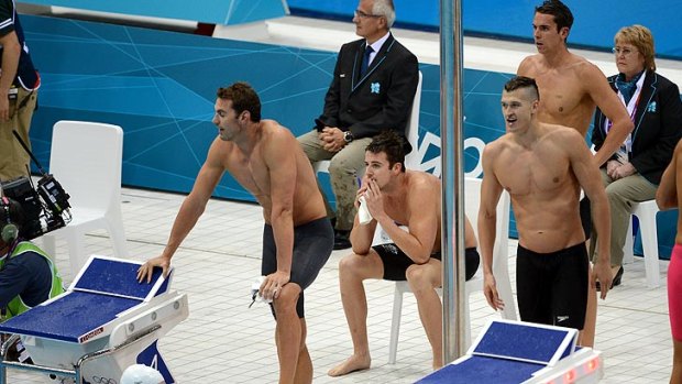 Pranks ... The men's 4 x 100 relay team missed out on a medal in London.
