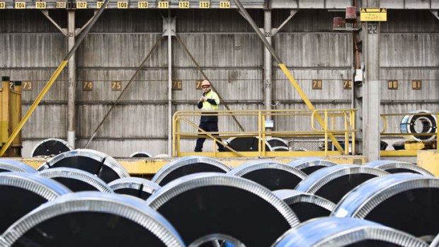 BlueScope's Port Kembla plant, in the NSW Illawarra region.