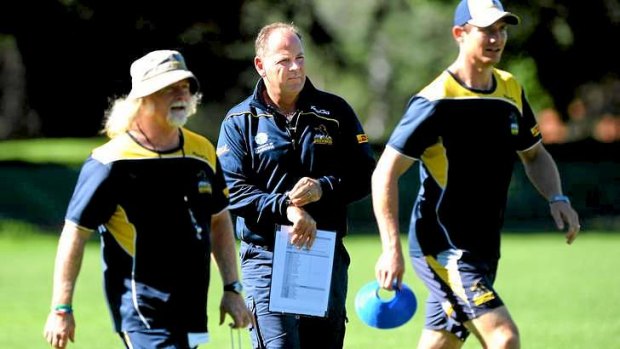 Laurie Fisher and Stephen Larkham are in line to replace Jake White at the Brumbies.