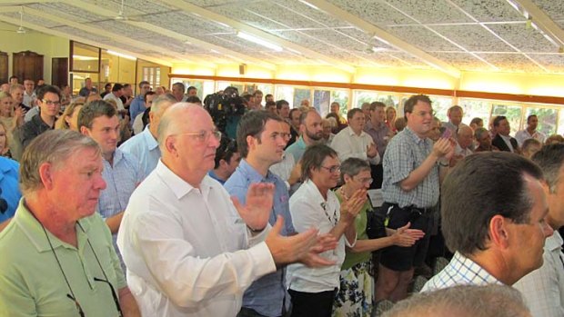 Popular choice ... Newman received a standing ovation at the Ashgrove pre-selection meeting.