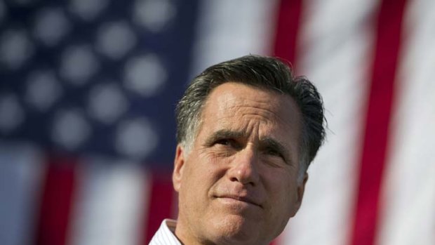 A sure bet ... Republican presidential candidate Mitt Romney.