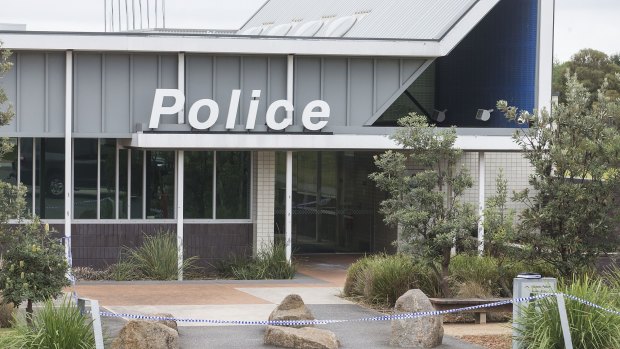 An offender threw a Molotov cocktail at the police station in Pakenham.