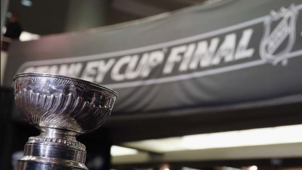 The famous 'battered old mug': the Stanley Cup is the prize for the winner of the NHL playoffs.