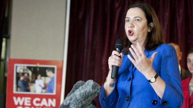 state opposition leader Annastacia Palaszczuk has come to Premier Campbell Newman's defense after comments by Clive Palmer.