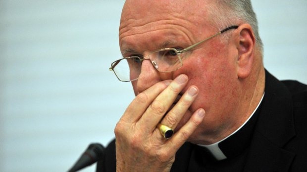 U-turn ... Melbourne Archbishop Denis Hart fronts the clergy sex abuse inquiry in May.
