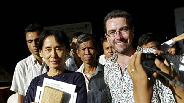 "Meeting her was a surreal experience" ... Ronan Lee with Aung San Suu Kyi