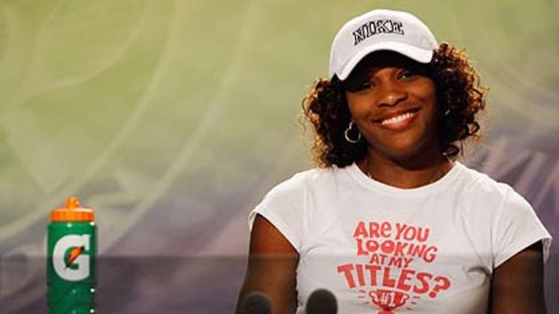 Serena Williams ... wants to win more major titles than Tiger Woods.