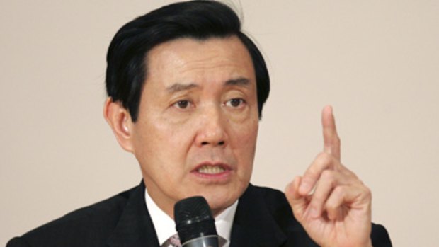 Gaining support... President Ma Ying-jeou.