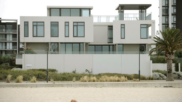 Beach-front homes  in bayside suburbs  could be vulnerable to  rising sea levels.