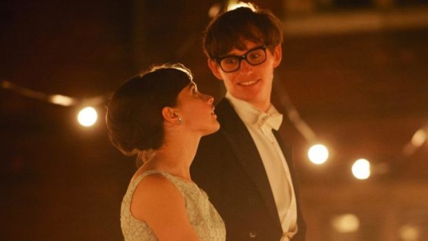 In the running: Eddie Redmayne and Felicity Jones in The Theory of Everything.