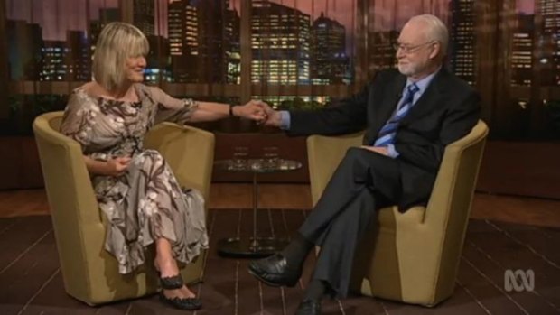 "Ditto": Margaret Pomeranz and David Stratton tell each other how wonderful it was to work with each other.