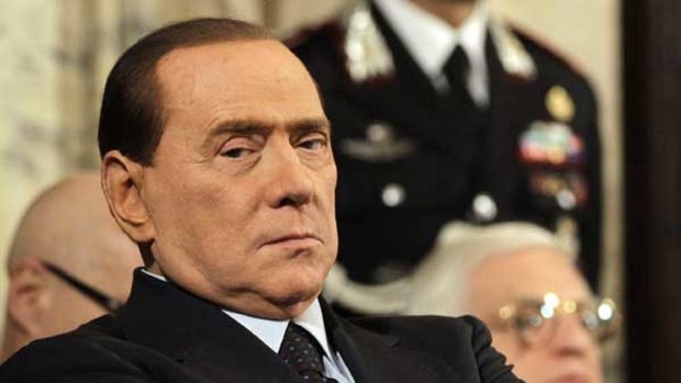 Italian Prime Minister Sulvio Berlusconi.