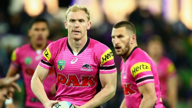 Struggling: The Penrith Panthers were flogged in Melbourne.