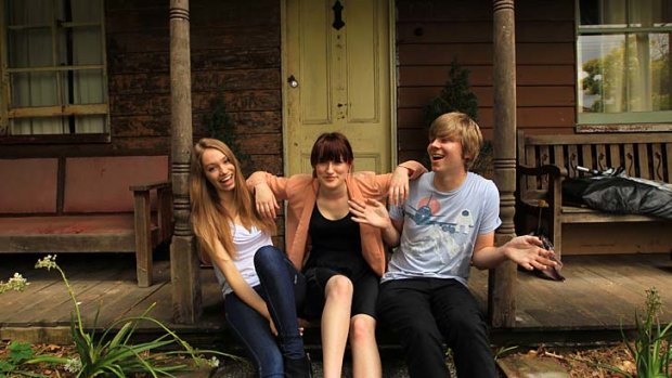 No laughing matter ... Camilla May, Maddy Stedman and Fred Greer are all concerned about the environment - but for Maddy and Fred finding work is a more pressing issue.