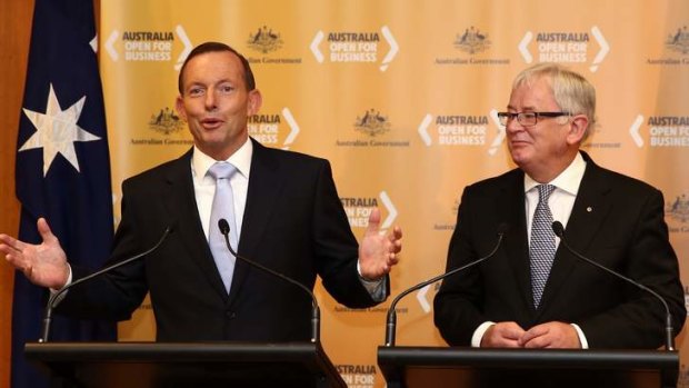 Prime Minister Tony Abbott and Trade Minister Andrew Robb have plans to progress free trade with China, Japan and South Korea.